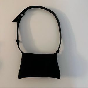 Simon Miller mini puffin bag black suede